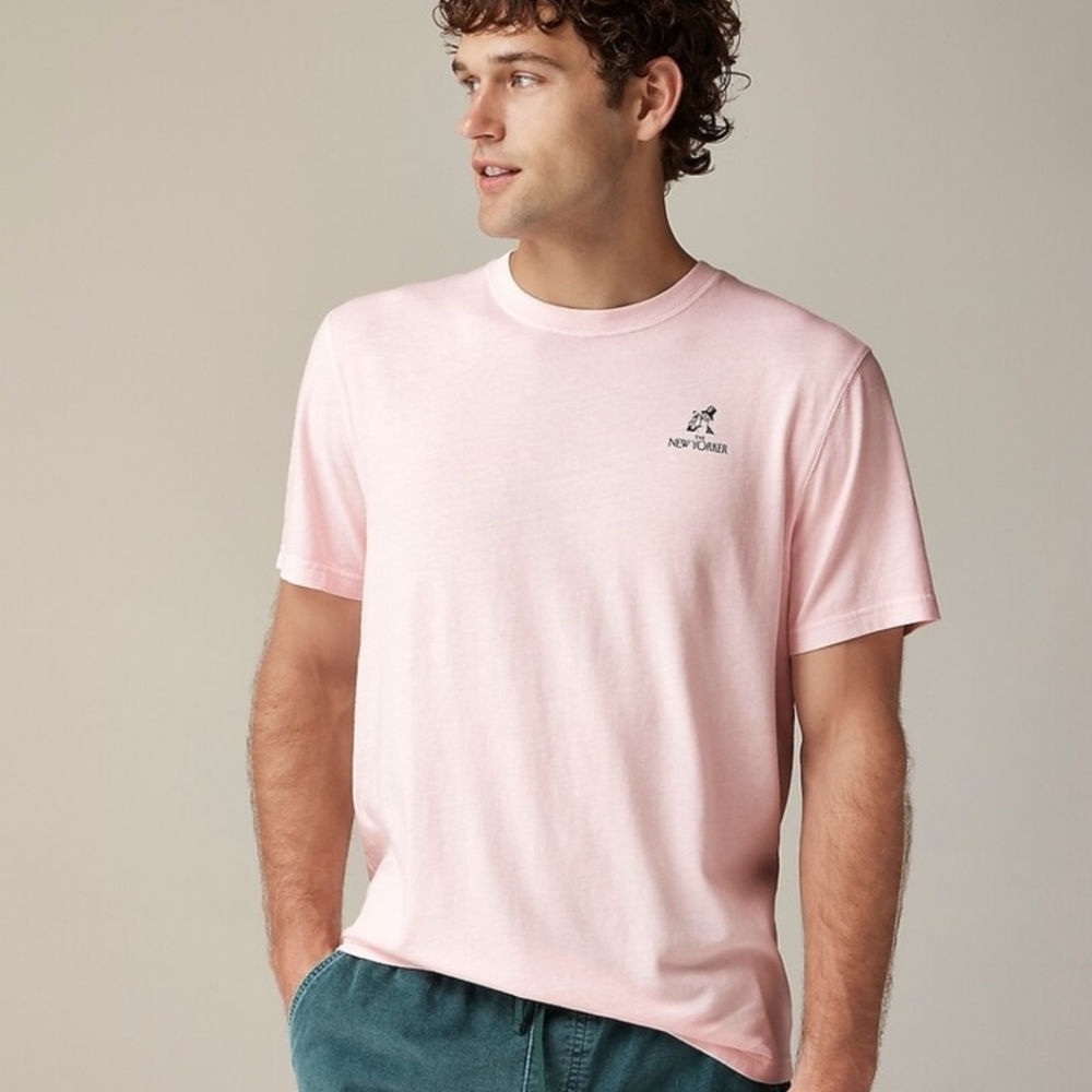 J Crew Limited-Edition The New Yorker X J.Crew Vintage-Wash Cotton Graphic T